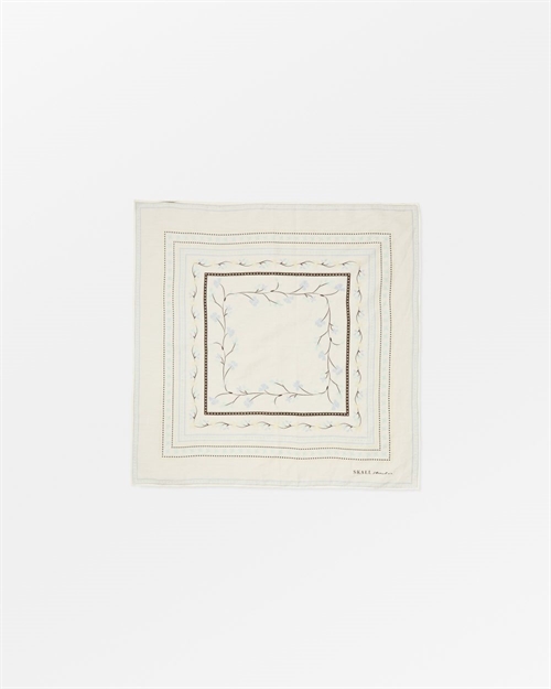 SKALL STUDIO CLASSIC SCARF 55X55 BLACK/LIGHT CREAM